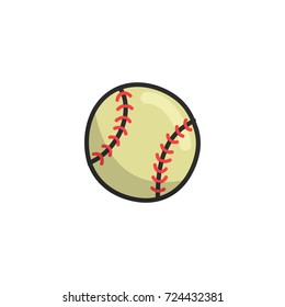 baseball doodle icon