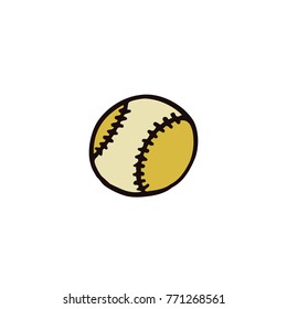 baseball doodle icon