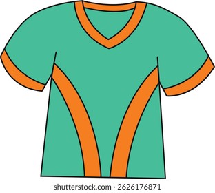 Baseball doodle illustration isolated background
