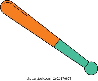 Fondo aislado de ilustración de doodle de béisbol