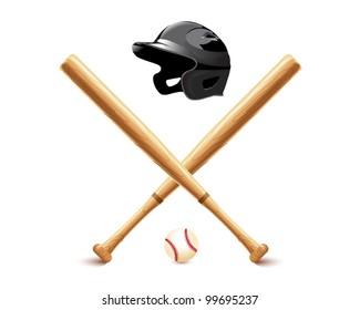 Baseball Elements - Bat, Ball And Accessories