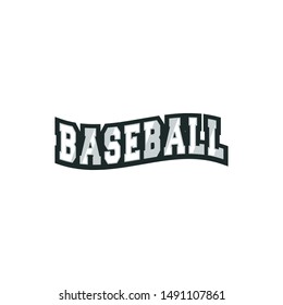 Baseball Emblem Design Element Logo. Typography design for shirts, prints, posters, logos. Sports  Vector illustration isolated on white background. 