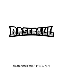 Baseball Emblem Design Element Logo. Typography design for shirts, prints, posters, logos. Sports  Vector illustration isolated on white background. 