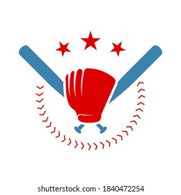 Baseball emblem design vector, Baseball Logo design template, Symbol icon, Illustration