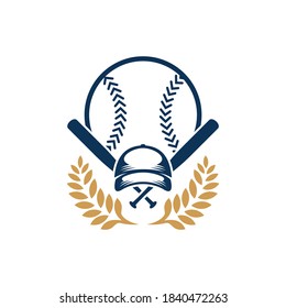 Baseball emblem design vector, Baseball Logo design template, Symbol icon, Illustration