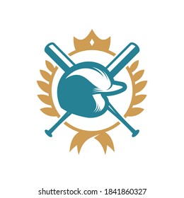 Baseball emblem design vector, Baseball Logo design template, Symbol icon, Illustration