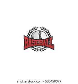 Baseball Emblem International Logo Vector