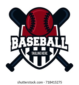 Baseball Emblem Logo