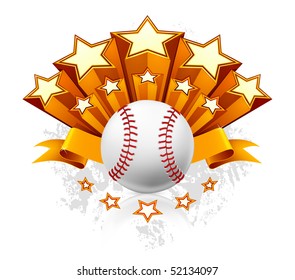 Baseball Emblem, vector