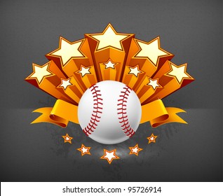 Baseball Emblem, vector