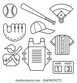 ilustração do vetor do emblema do beisebol