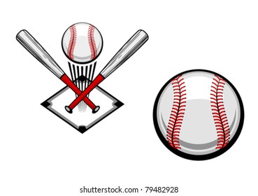 Baseball emblems set for sports design or mascot, such a logo. Jpeg version also available in gallery