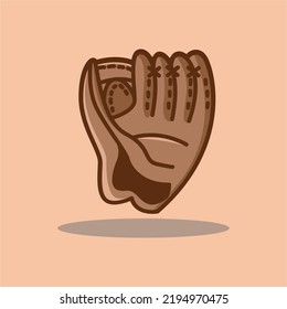 baseball equipment item logo design template