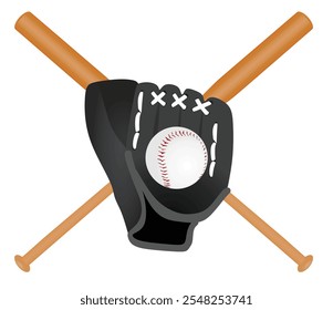 Baseball equipment  set. vector illustration