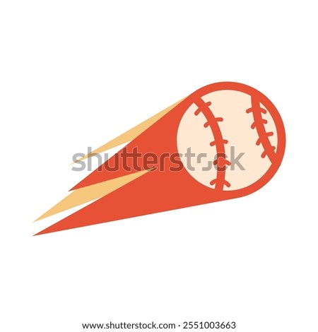 baseball fast ball icon isolated