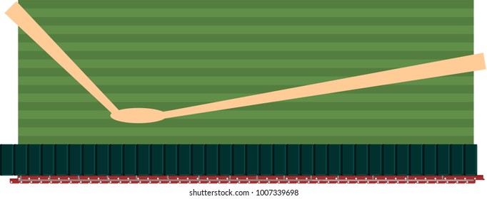 Baseball field background vector illustration