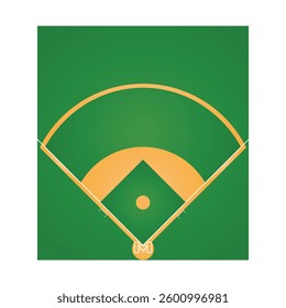 Baseball field clip art illustration vector set, Baseball stadium vector 