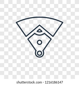 Baseball field concept vector linear icon isolated on transparent background, Baseball field concept transparency concept in outline style
