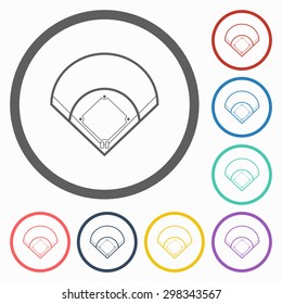 baseball field icon