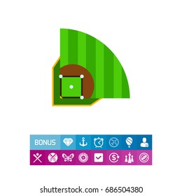 Baseball field icon