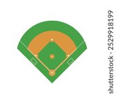 Baseball field icon design illustration