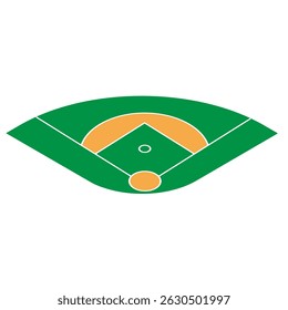 Baseball field icon vector. Baseball illustration sign. Sport symbol or logo.