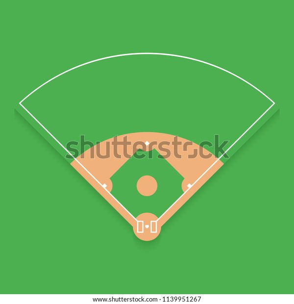 平面図の野球場 ベクターイラスト のベクター画像素材 ロイヤリティフリー