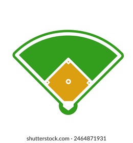 Campo de béisbol - Icono de Vector	