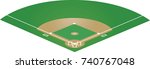Baseball field. vector illustration
