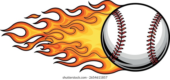 baseball, fogo, vetor, bola, clube, emblema, esporte, gráfico, sinais, jogar, jogo, quente, softball, elemento, queimar, voando, branco, flamejante, abstrato, bola de fogo, design, ícone, calor, ilustração, vermelho, isolado