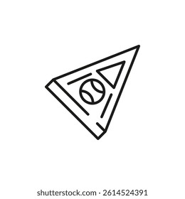 Baseball flag icon. Simple baseball flag icon for social media, app, and web design. Vector illustration.