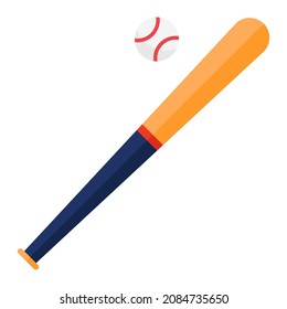 ilustración del vector de clipart plana de béisbol