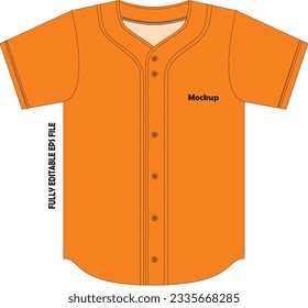 Baseball Full Button Two Button V Neck Jersey Mock ups