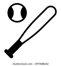 baseball, game black filled line icon, vector design usa independence day icon.