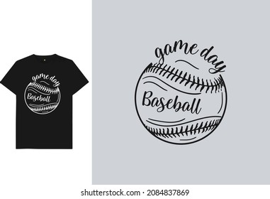 Baseball-Spieltag-Shirt-Design