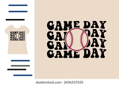 Baseball Game Day T-Shirt Design