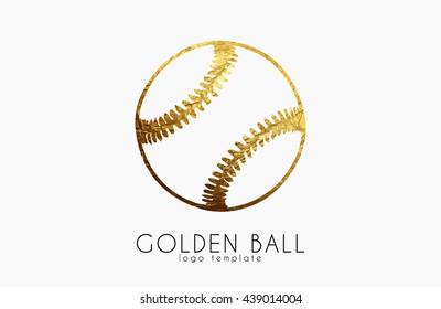 baseball game design. baseball ball. golden ball. sport logo. baseball logo