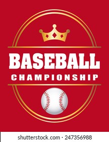 baseball game design, vector illustration eps10 graphic