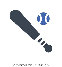 Baseball game icon, Vector Graphics