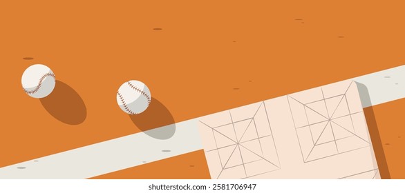 baseball game on grass and dirt ground in the field, baseball bat and ball