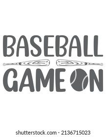 Baseball Game On SVG T-Shirt Design. svg