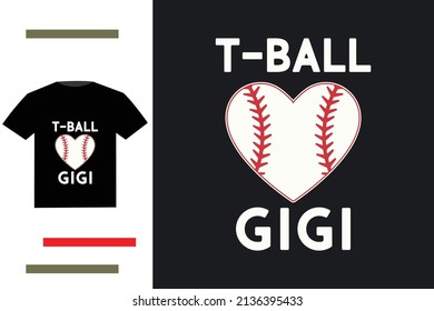 Baseball Gigi t shirt design