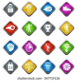 baseball glossy web icon set