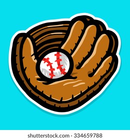 Baseball Glove Stock Vector (royalty Free) 334659788