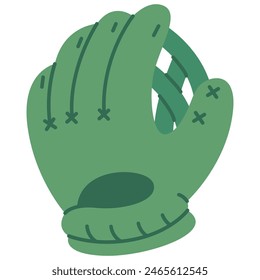 Baseball glove for adult vector cartoon illustration isolated on a white background.