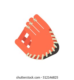 Baseball glove design elements. Game equipment object. Vector illustration