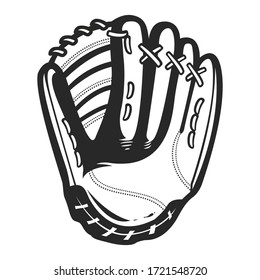 baseball glove design in vector