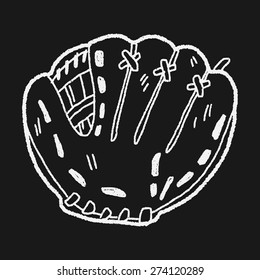 baseball glove doodle