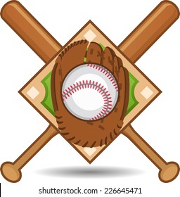 Baseball glove emblem