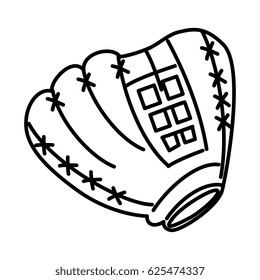 baseball glove equipment icon